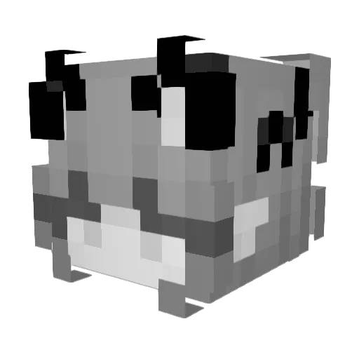 may_2 Minecraft avatar head, 3D render