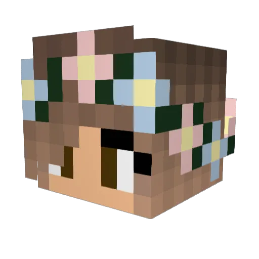 may_yy24 Minecraft avatar head, 3D render