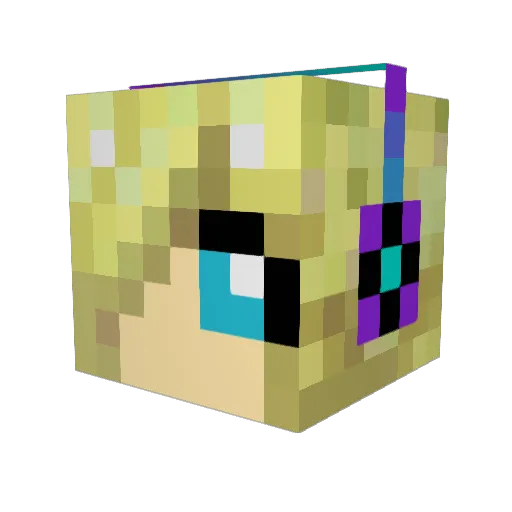 maya0123 Minecraft avatar head, 3D render
