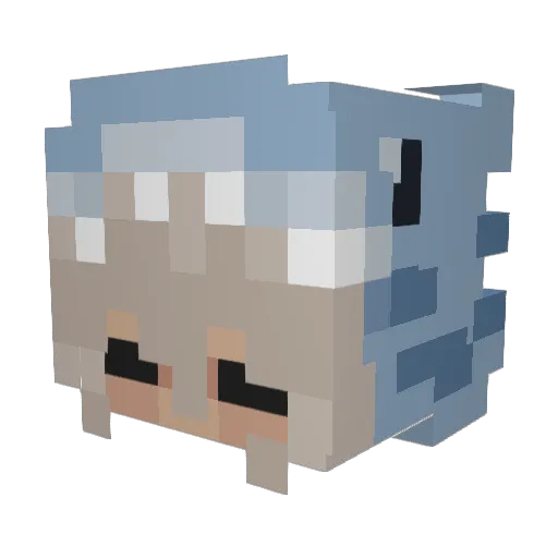 maya0732 Minecraft avatar head, 3D render