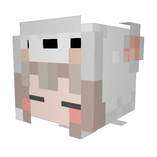maya132 Minecraft avatar head, 3D render