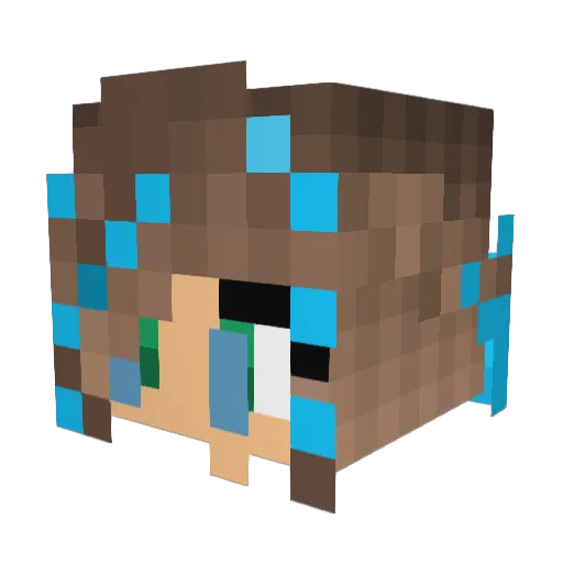 maya262 Minecraft avatar head, 3D render