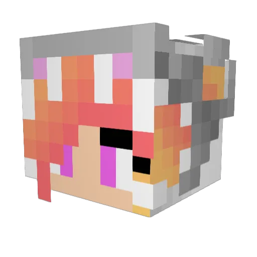 maya777 Minecraft avatar head, 3D render