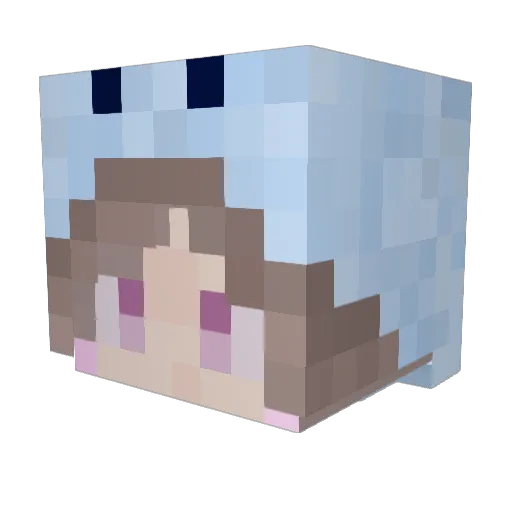 maya_1108 Minecraft avatar head, 3D render