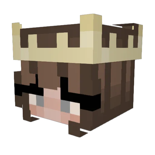 maya_theBee Minecraft avatar head, 3D render