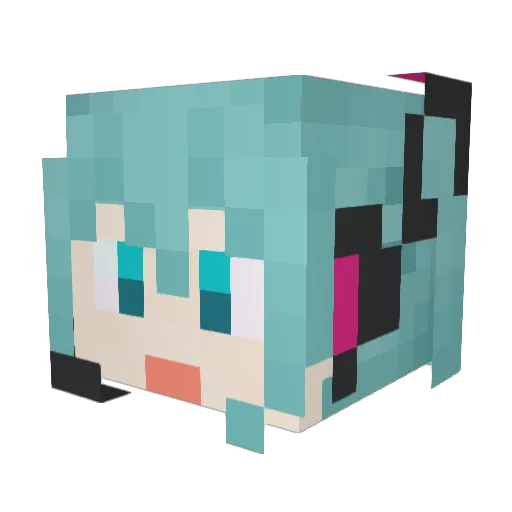 mayaaaaa Minecraft avatar head, 3D render