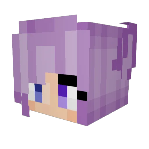 mayadiyaaa Minecraft avatar head, 3D render