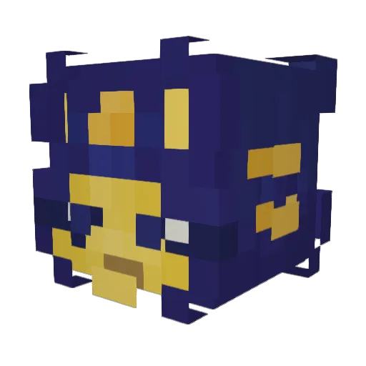 mayamano Minecraft avatar head, 3D render