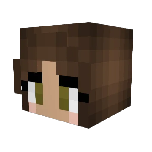 mayamiller Minecraft avatar head, 3D render