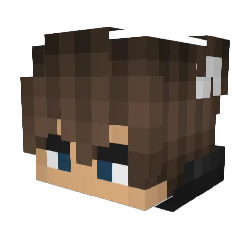 mayamoo13 Minecraft avatar head, 3D render