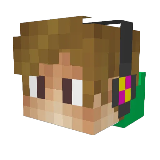 mayanprince Minecraft avatar head, 3D render