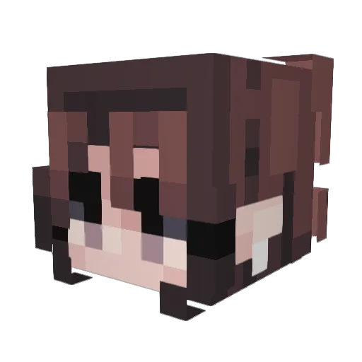 mayarihuana Minecraft avatar head, 3D render
