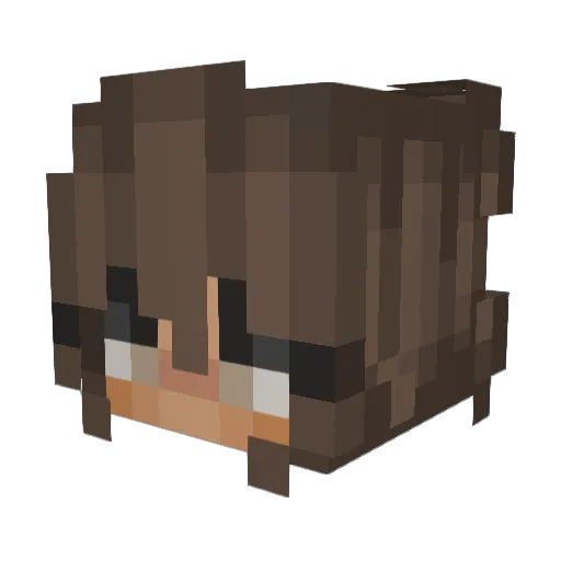 mayariles Minecraft avatar head, 3D render