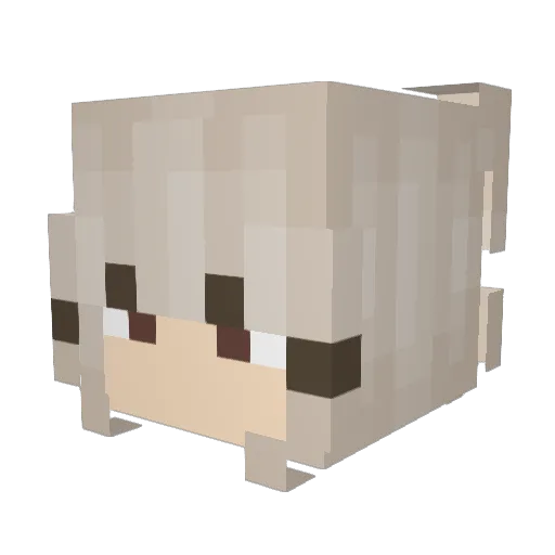 mayaxmak Minecraft avatar head, 3D render