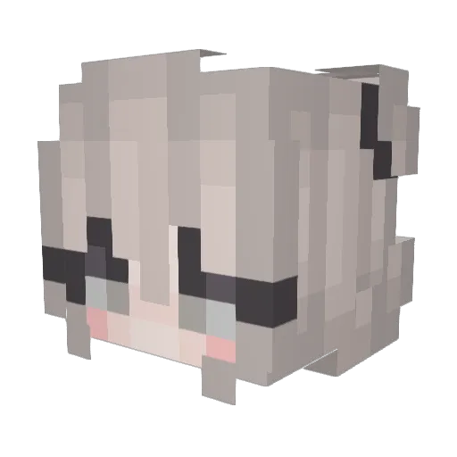 mayazq Minecraft avatar head, 3D render