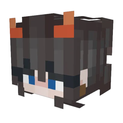 maybay_00 Minecraft avatar head, 3D render