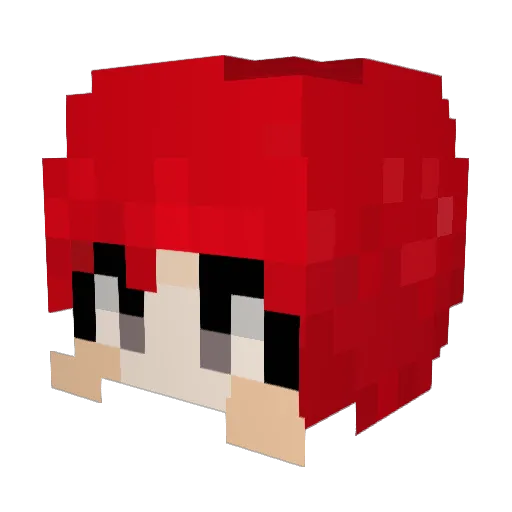 maybe48 Minecraft avatar head, 3D render