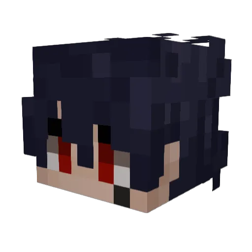 maybebanana Minecraft avatar head, 3D render