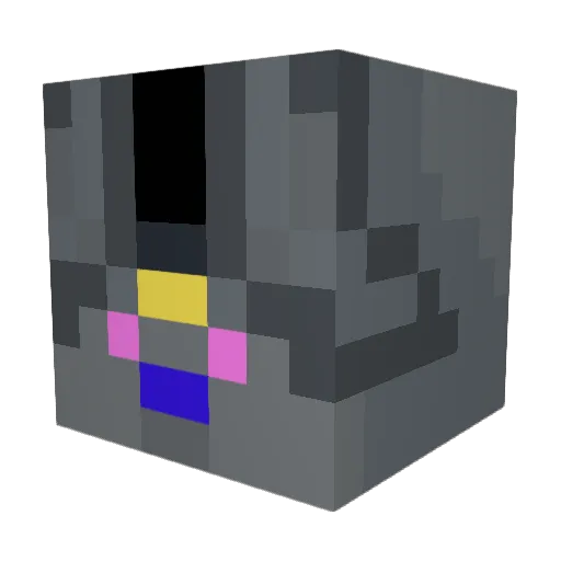 maybebumf Minecraft avatar head, 3D render