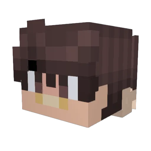 maybecaiden Minecraft avatar head, 3D render
