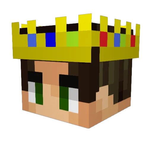 maybednd Minecraft avatar head, 3D render