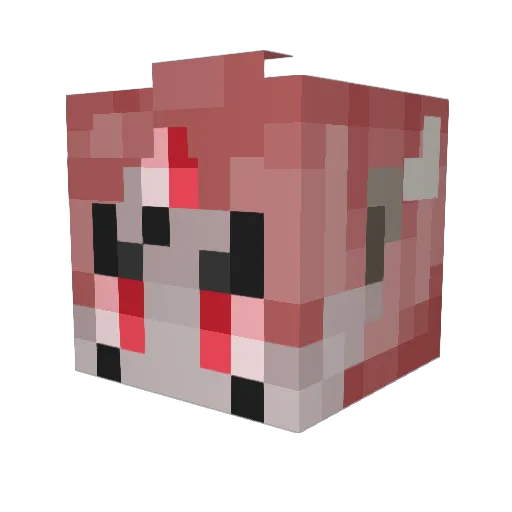 maybekim Minecraft avatar head, 3D render
