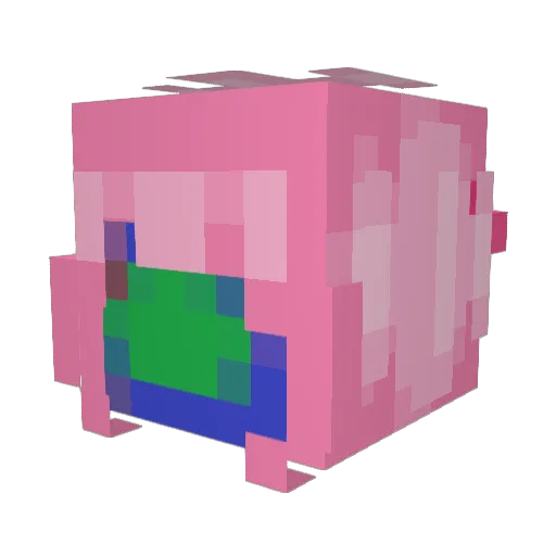 maybemaebh Minecraft avatar head, 3D render
