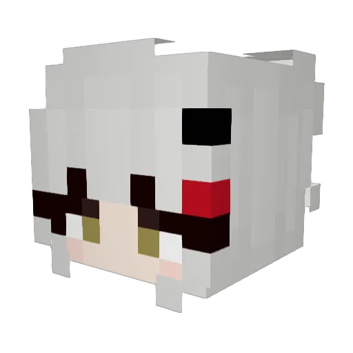 maybemint Minecraft avatar head, 3D render