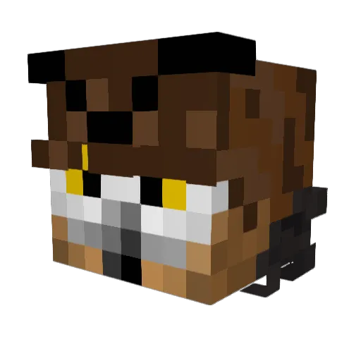 maybenotniko Minecraft avatar head, 3D render