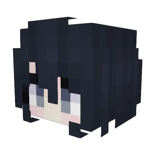 mayberainy Minecraft avatar head, 3D render