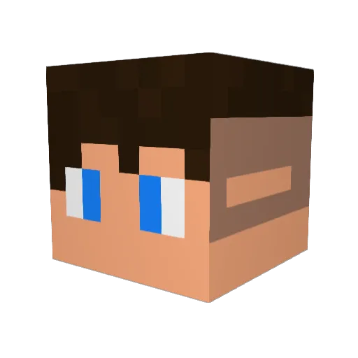 mayerrz Minecraft avatar head, 3D render