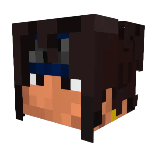 mayhemE17 Minecraft avatar head, 3D render