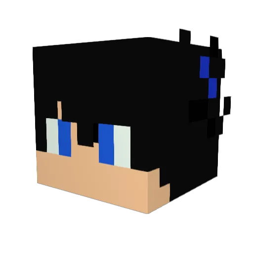 mayhemherobrine Minecraft avatar head, 3D render