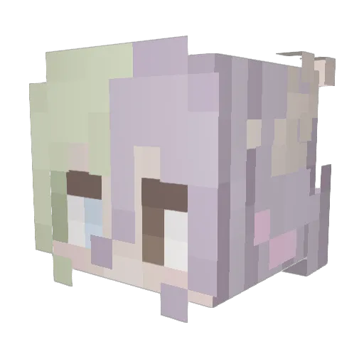 mayleee13245 Minecraft avatar head, 3D render