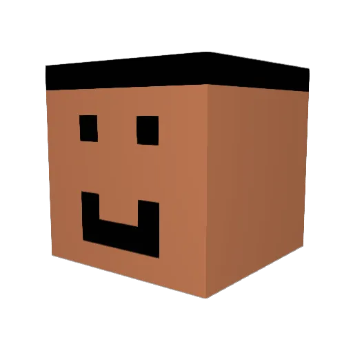 maylikethemonth Minecraft avatar head, 3D render