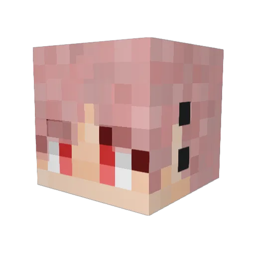 maymei_1107 Minecraft avatar head, 3D render