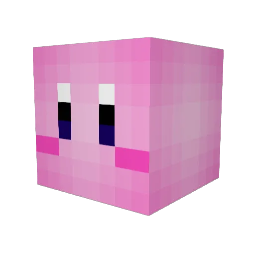 maynge Minecraft avatar head, 3D render