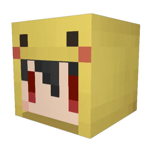 mayo12 Minecraft avatar head, 3D render
