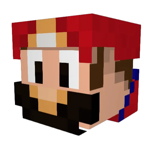 mayodora Minecraft avatar head, 3D render