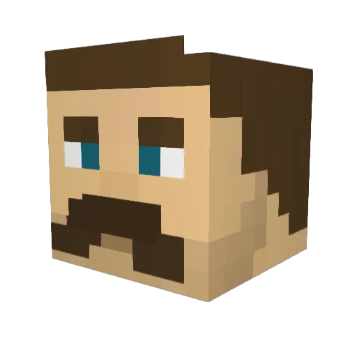mayoman0 Minecraft avatar head, 3D render