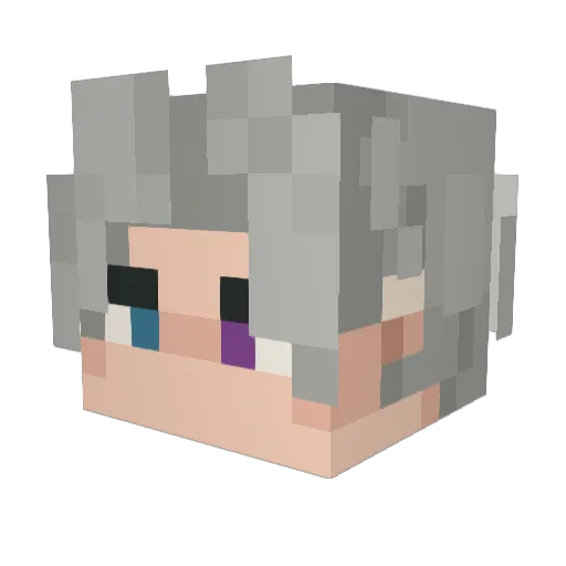 mayonezik Minecraft avatar head, 3D render