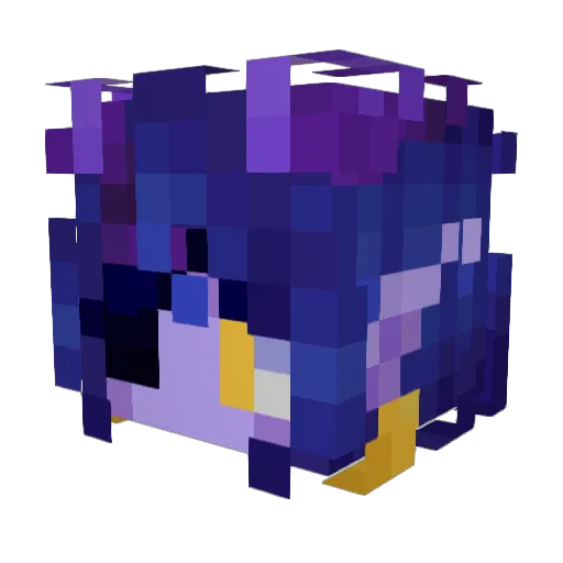 mayonmnnaise Minecraft avatar head, 3D render
