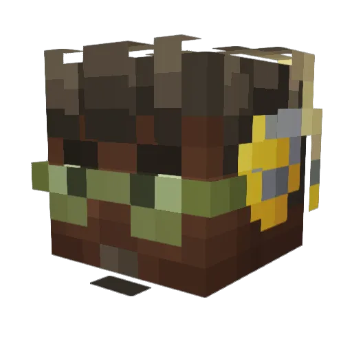 mayonnaise_0 Minecraft avatar head, 3D render