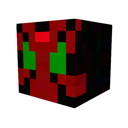 mayopane Minecraft avatar head, 3D render