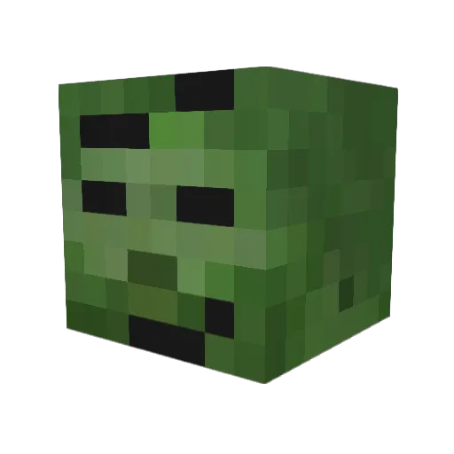 mayor3 Minecraft avatar head, 3D render