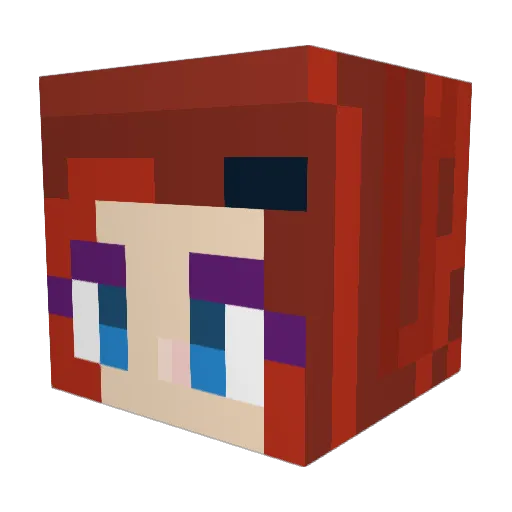 mayor_snail Minecraft avatar head, 3D render