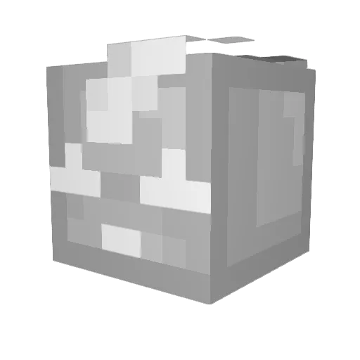 maypuax Minecraft avatar head, 3D render