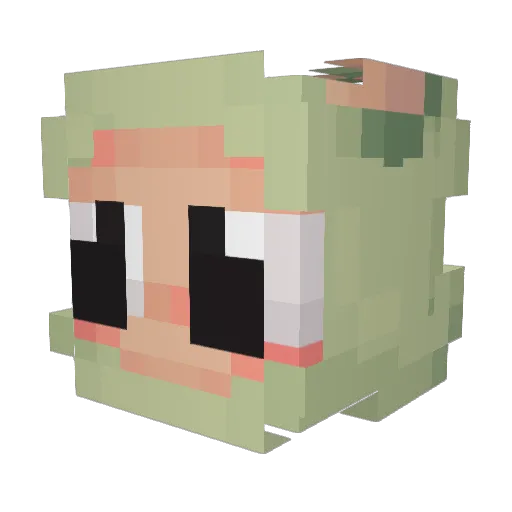 maysakk Minecraft avatar head, 3D render