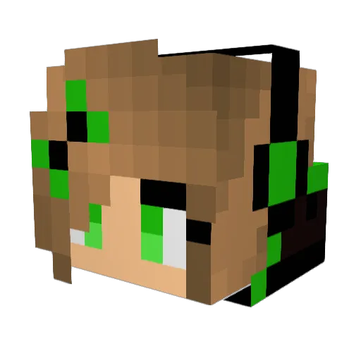 mayshuu Minecraft avatar head, 3D render