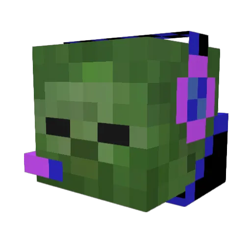 mayu51 Minecraft avatar head, 3D render